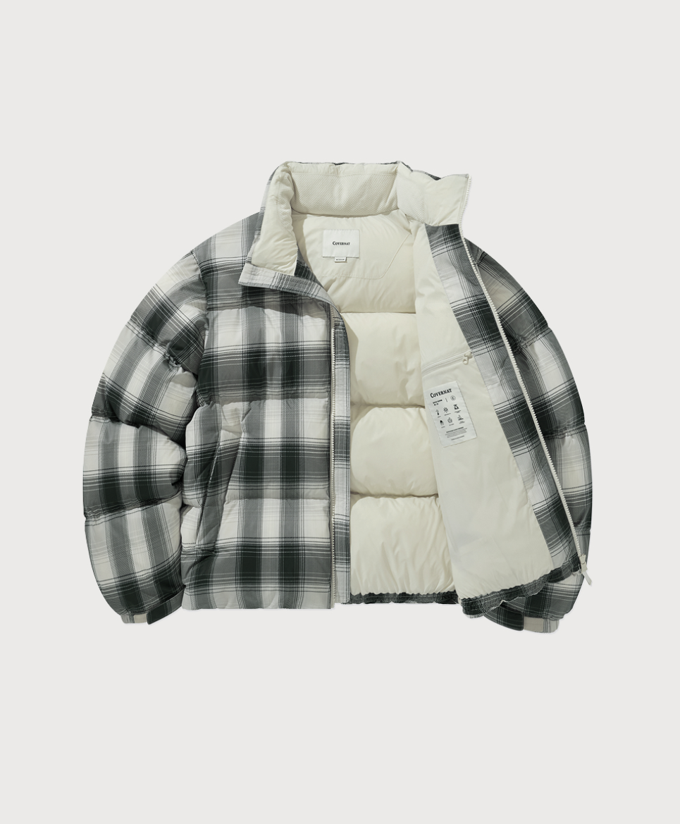 韓國 Covernat Civic Check RDS Short Puffer (鴨絨)【CO103】