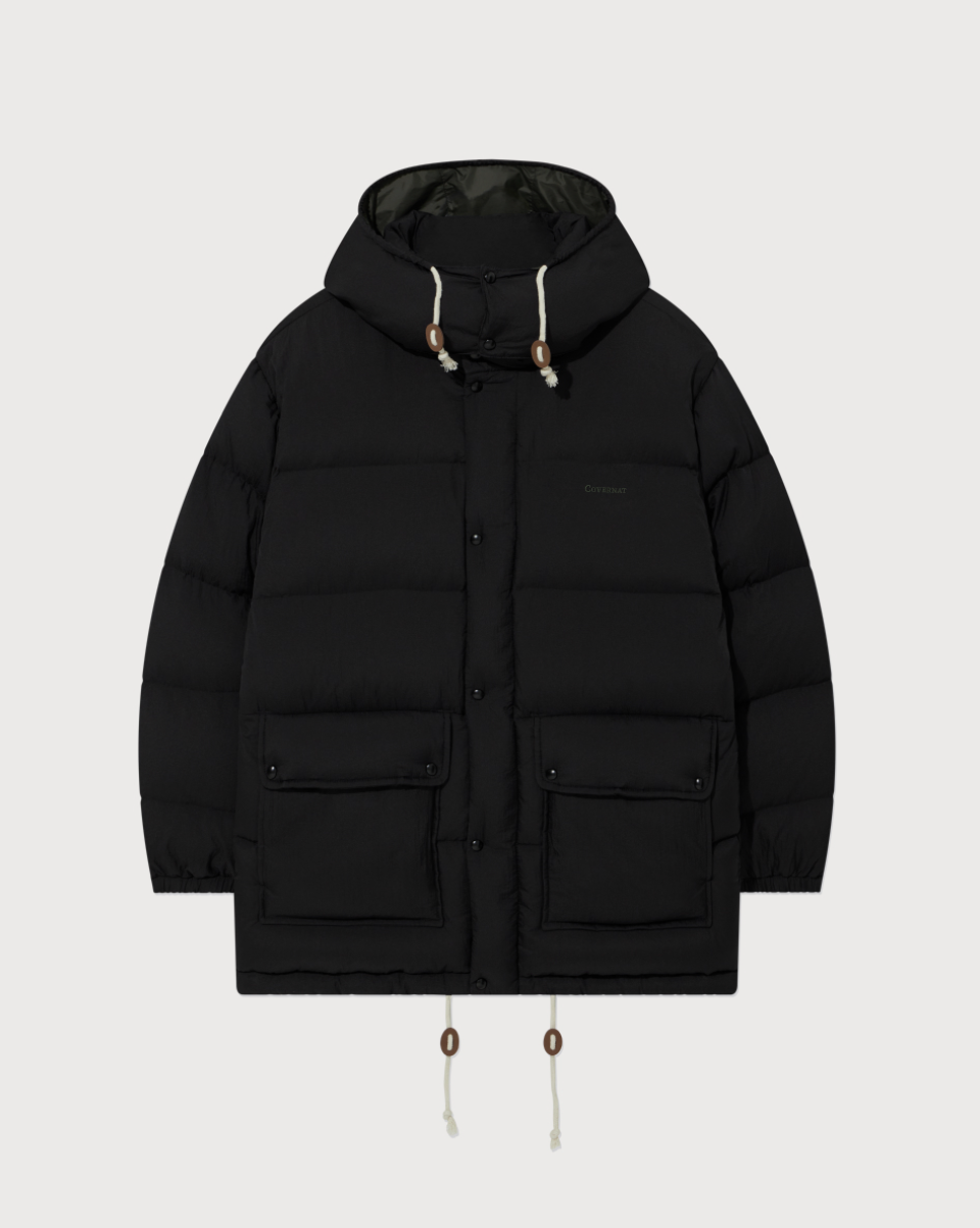 韓國 Covernat Detachable Hood Mid-Down Jacket (鴨絨)【CO105】