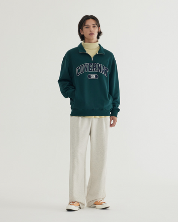 韓國 Covernat Arch Logo Half Zip-up Sweatshirt【CO109】