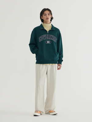 韓國 Covernat Arch Logo Half Zip-up Sweatshirt【CO109】