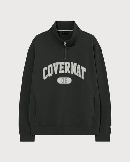韓國 Covernat Arch Logo Half Zip-up Sweatshirt【CO109】