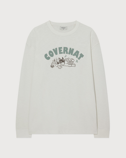 韓國 Covernat Slub Vintage Graphic Long Sleeve【CO115】