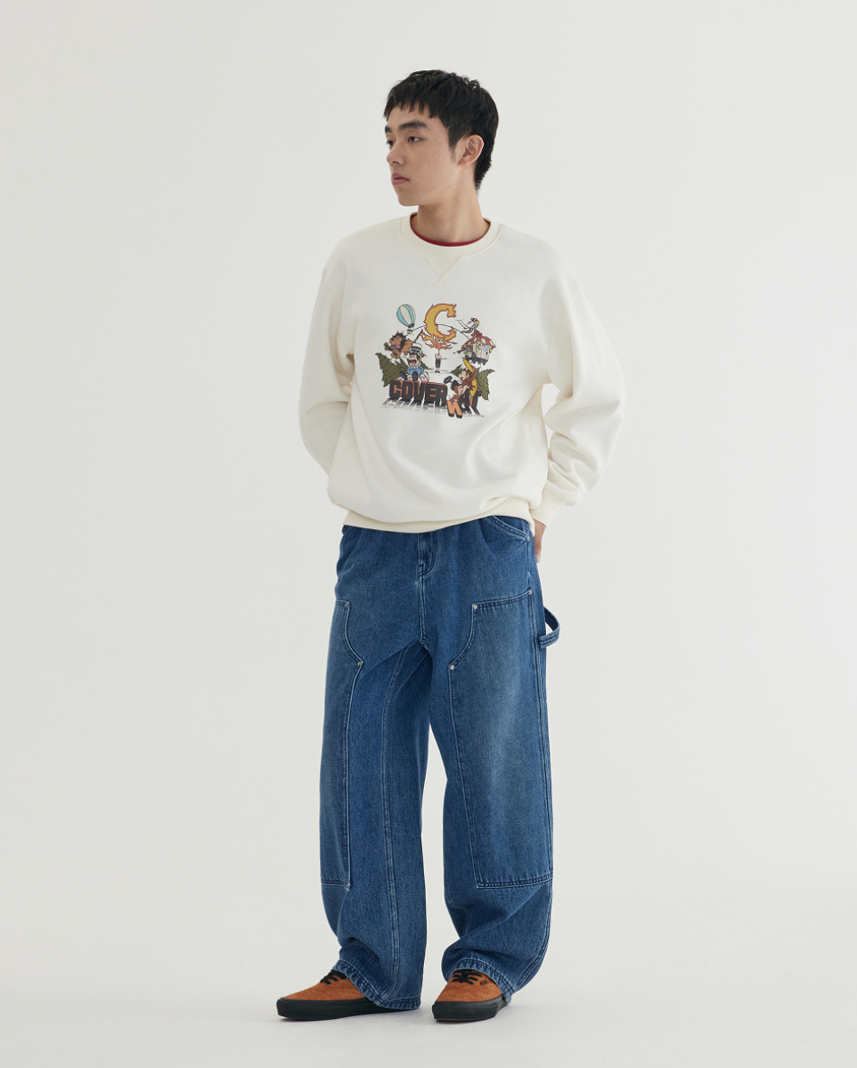 韓國 Covernat Circus Graphic Sweatshirt【CO117】