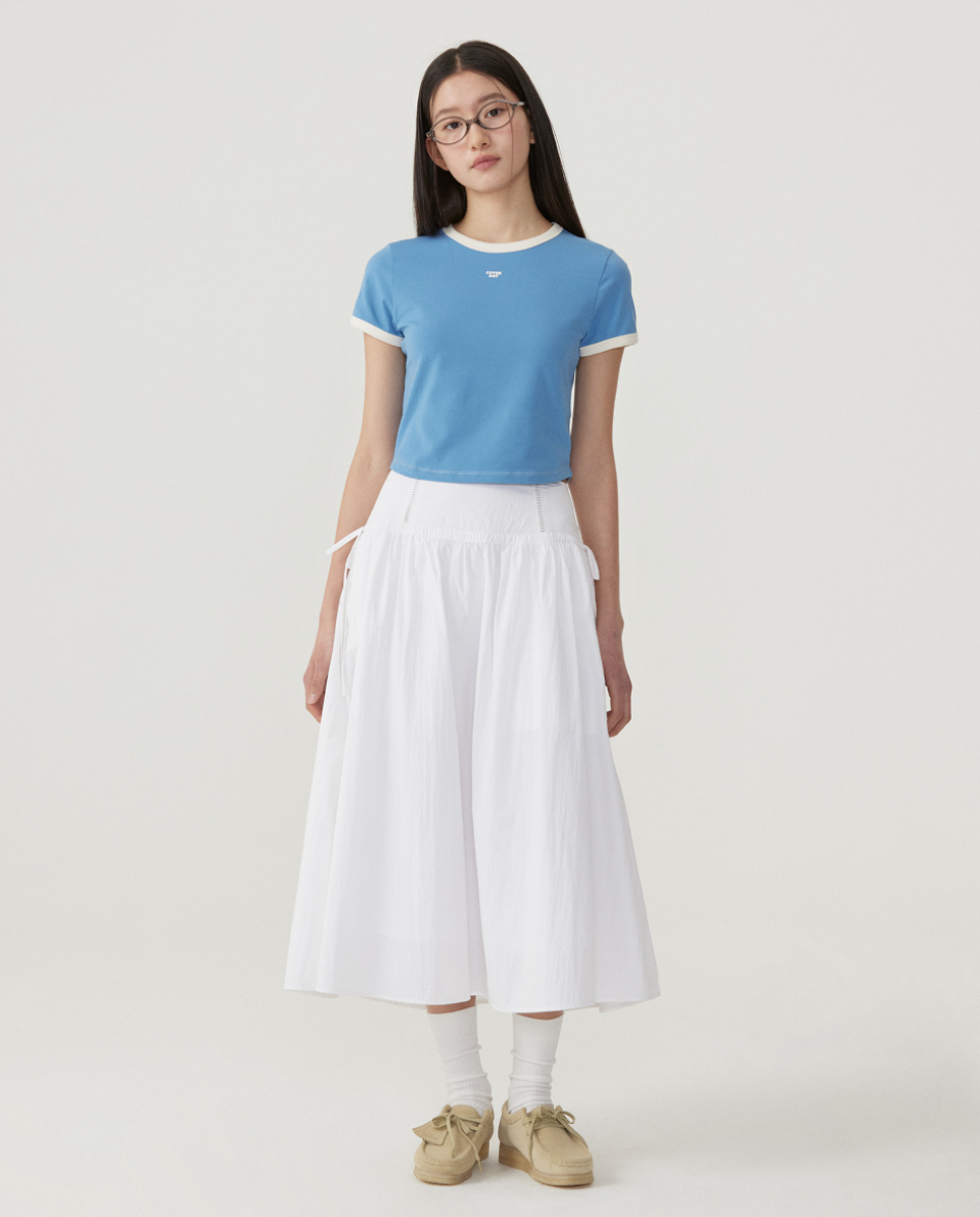 韓國 Covernat Women's Baby Fit Ringer T-Shirt【CO118】