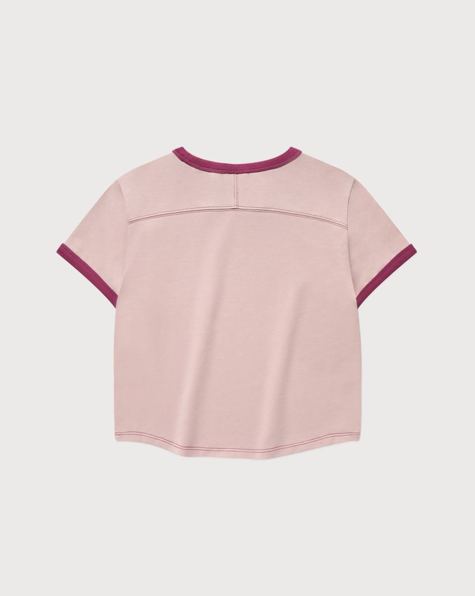 韓國 Covernat Women's Baby Fit Ringer T-Shirt【CO118】