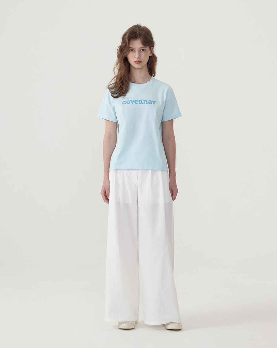 韓國 Covernat Women's Cool Cotton Cooper Logo T-Shirt【CO119】