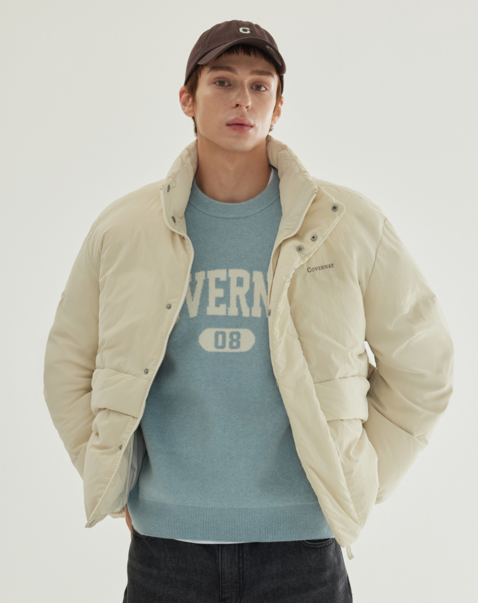 韓國 Covernat Non-Quilted Short Puffer (鴨絨)【CO120】