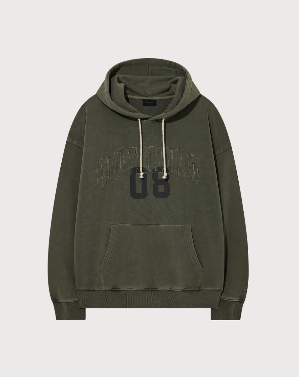 韓國 Covernat Arch Logo Pigment Graphic Hoodie【CO122】