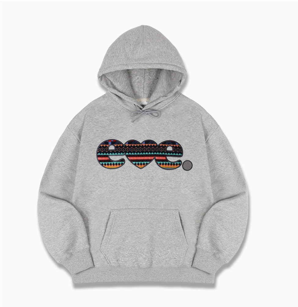 韓國 Ambler Winter Jacquard Patch Raglan Hooded T-Shirt【AR164】