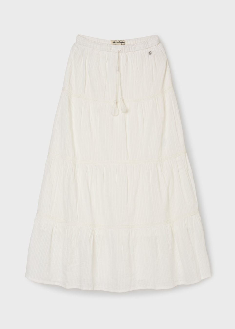 韓國 WhoAU Dobby Long Tiered Skirt【WA285】