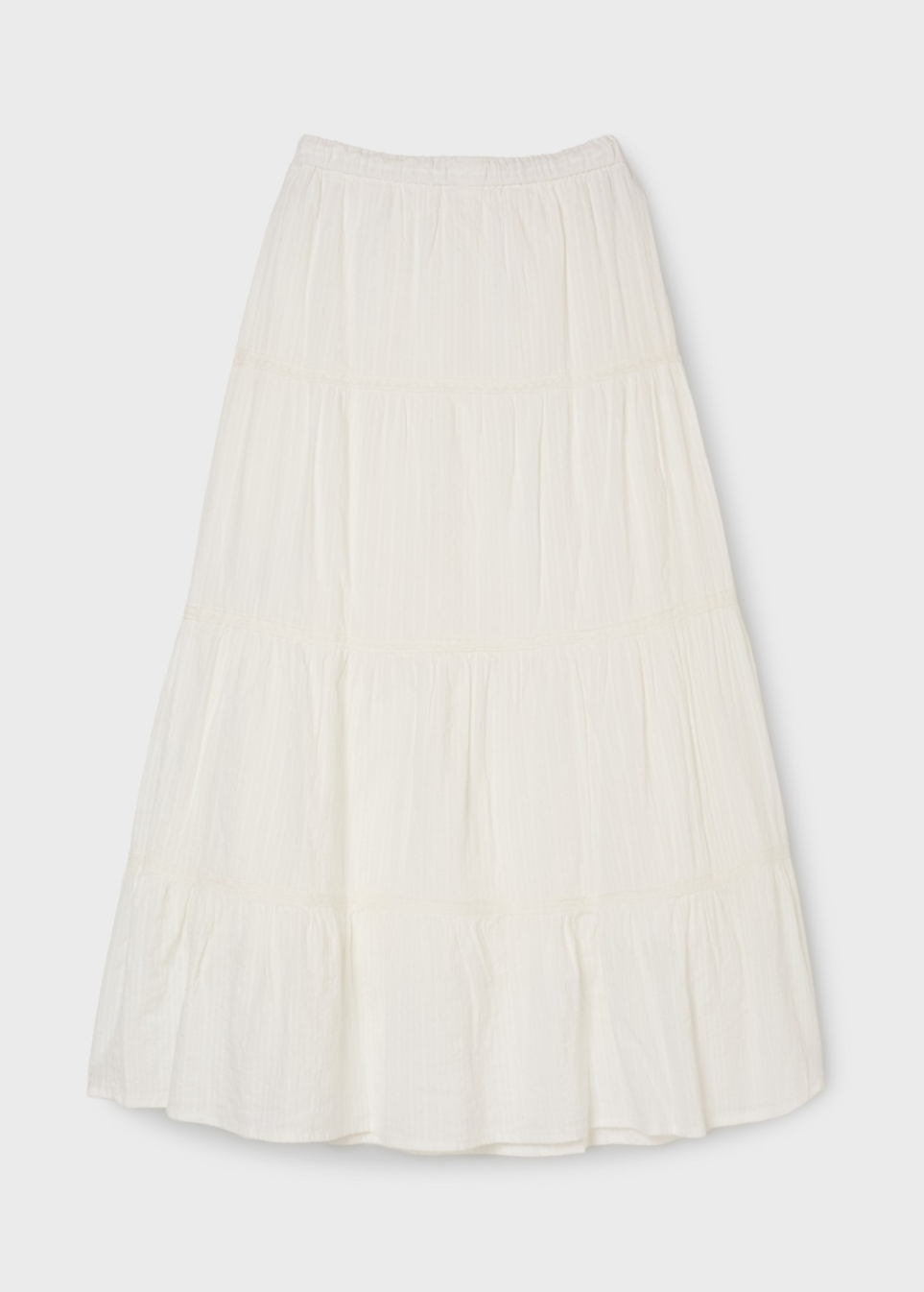 韓國 WhoAU Dobby Long Tiered Skirt【WA285】