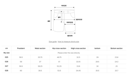 韓國 WhoAU Bermuda Denim Pants【WA286】