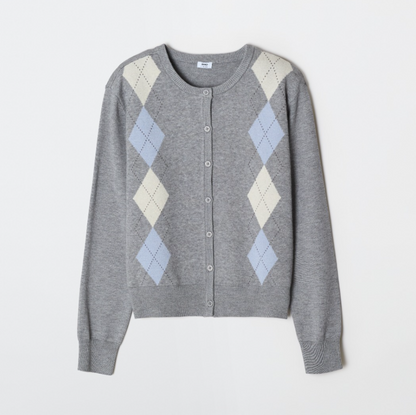韓國 SPAO Argyle Cardigan【SP336】