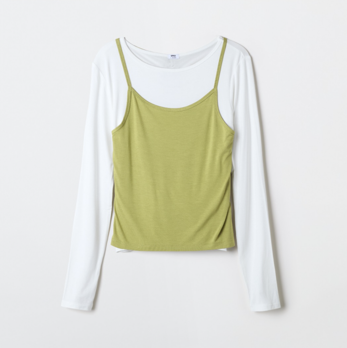 韓國 SPAO Halter Neck Layered Long Sleeve T-Shirt【SP343】
