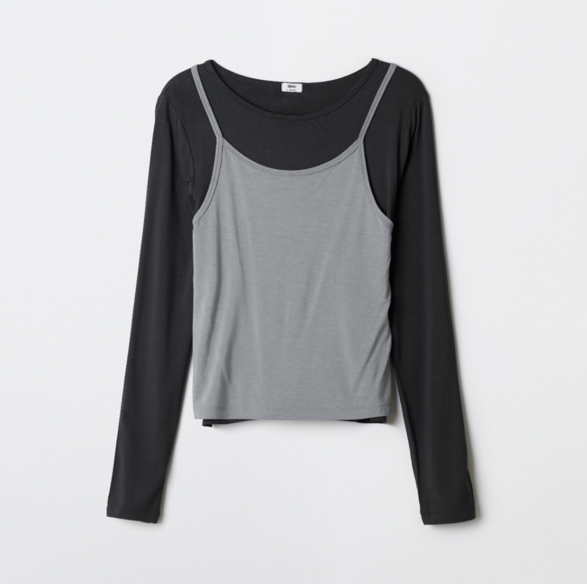 韓國 SPAO Halter Neck Layered Long Sleeve T-Shirt【SP343】