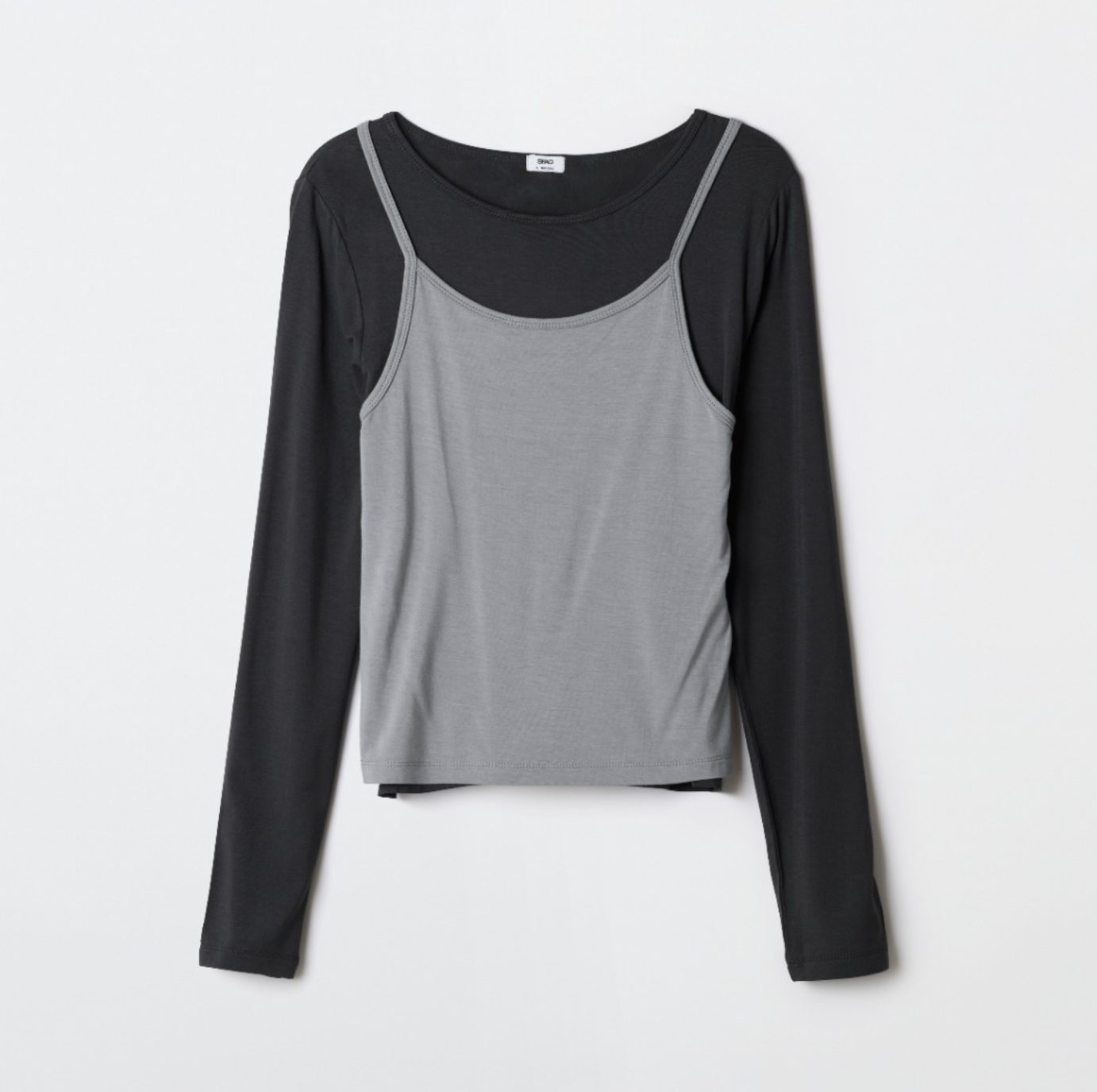 韓國 SPAO Halter Neck Layered Long Sleeve T-Shirt【SP343】