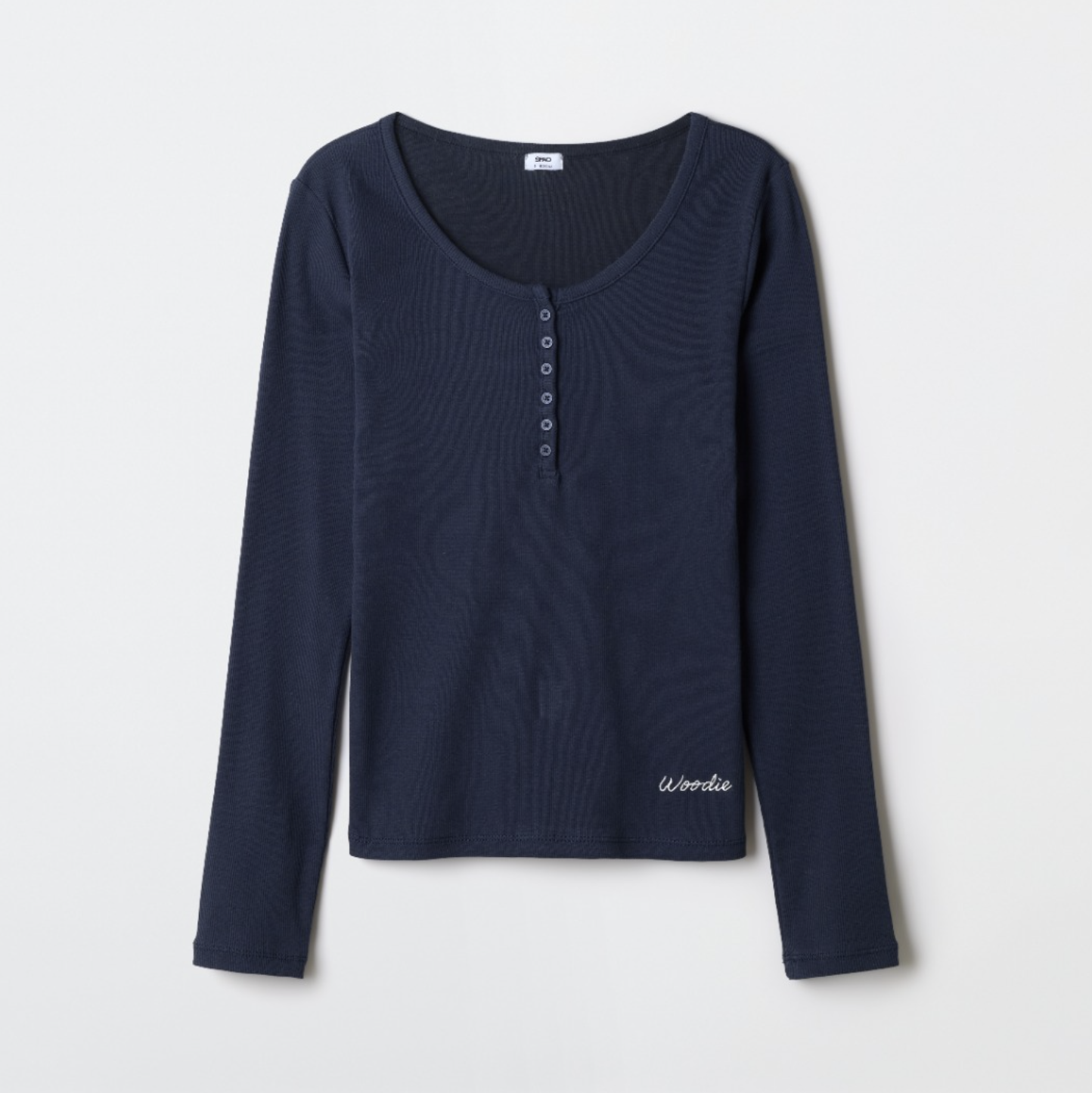 韓國 SPAO Henley Neck Long Sleeve T-Shirt【SP352】