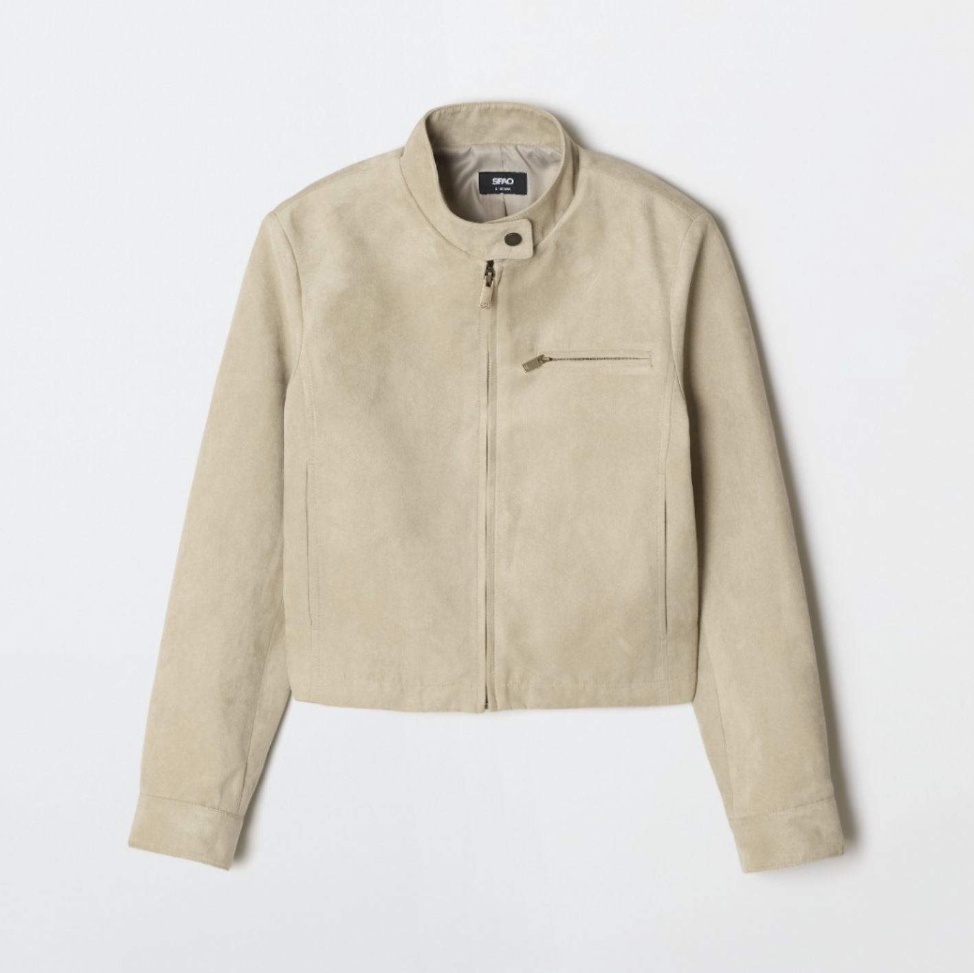 韓國 SPAO Women's Stand Collar Suede Jacket【SP364】