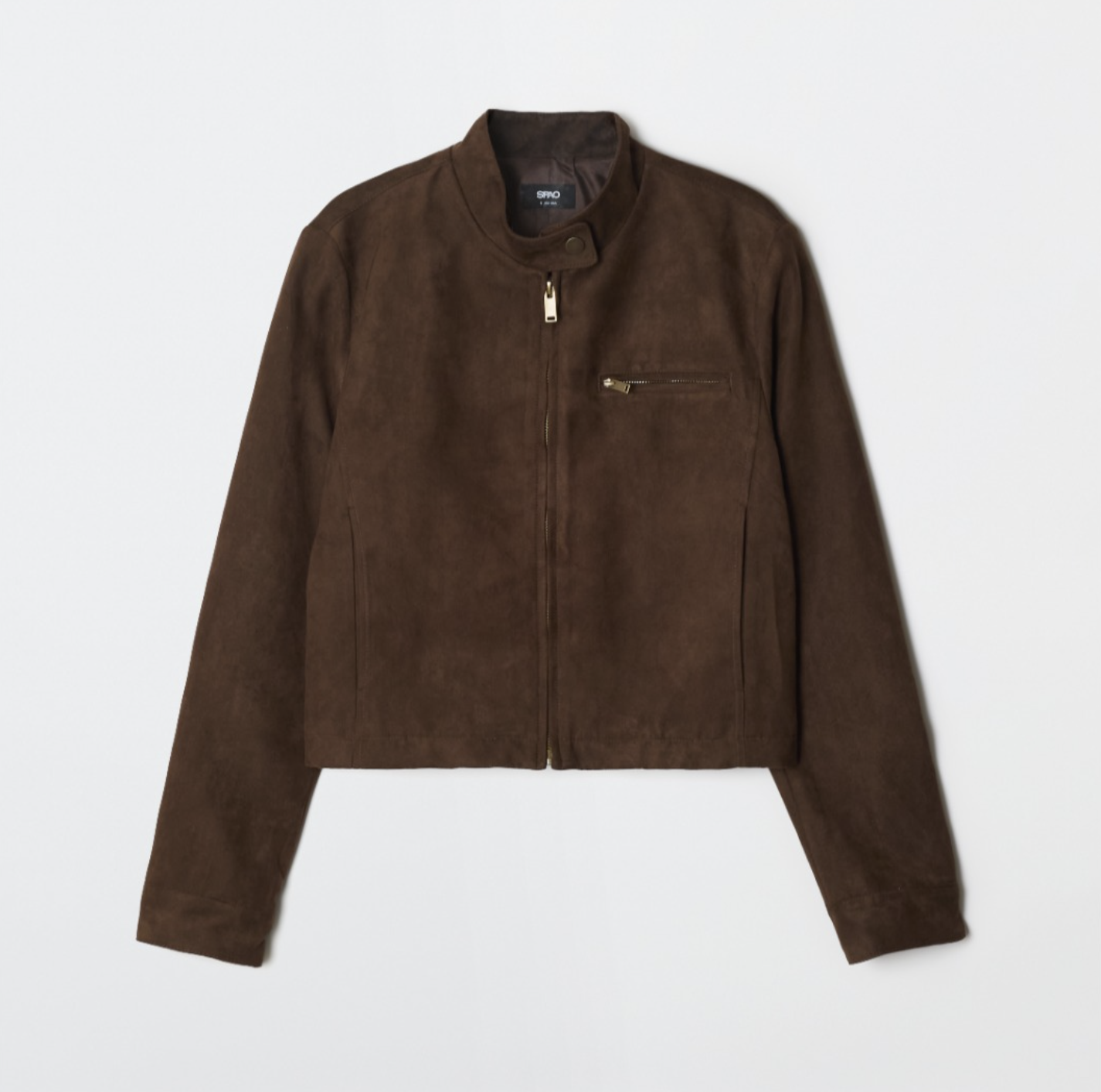 韓國 SPAO Women's Stand Collar Suede Jacket【SP364】