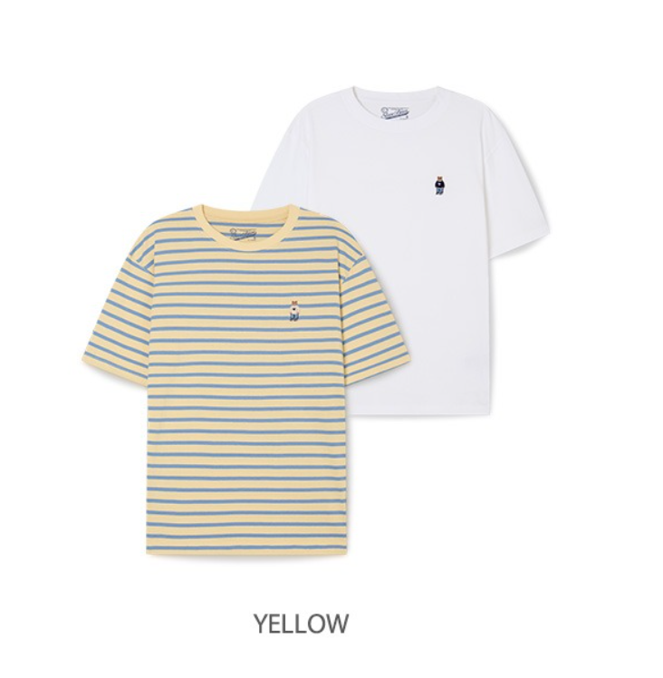 韓國 WhoAU Steve Stripe T-shirt 2PACK【WA253】
