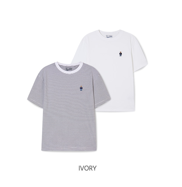 韓國 WhoAU Steve Pin Stripe T-shirt 2PACK【WA259】