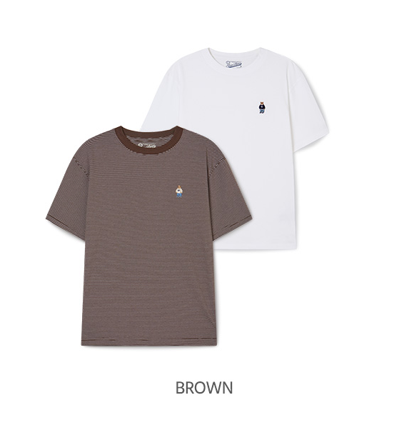 韓國 WhoAU Steve Pin Stripe T-shirt 2PACK【WA259】