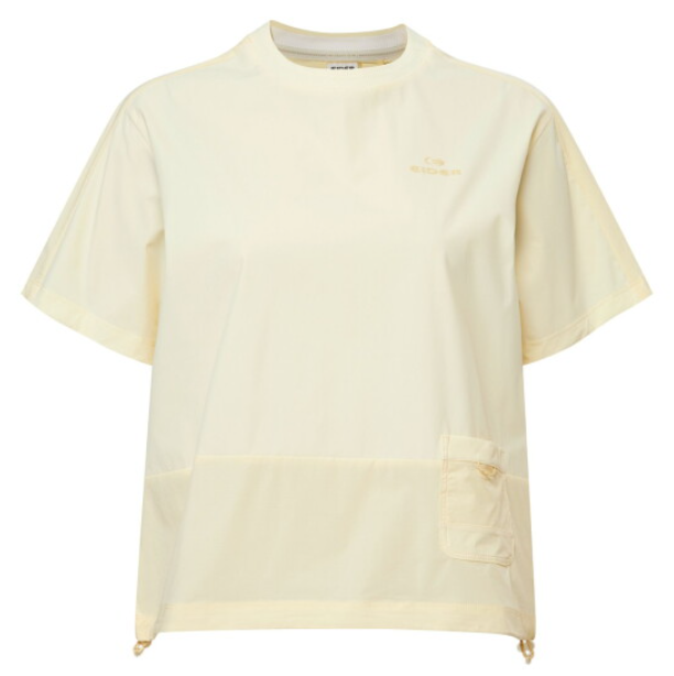 韓國 Eider Women's Ice Woven Pocket Round T-Shirt【ER133】