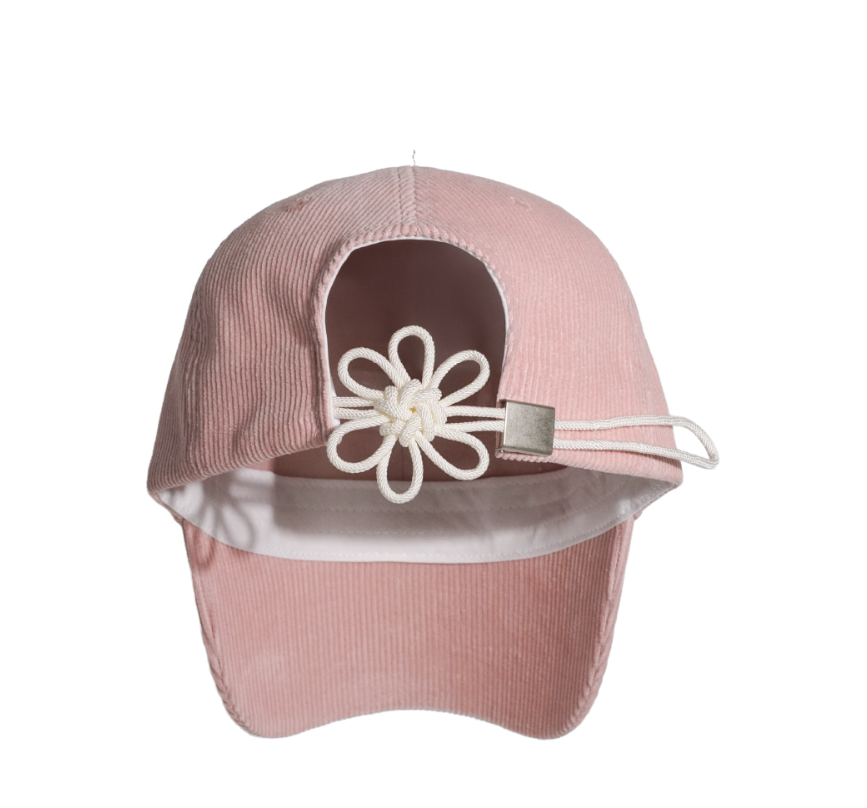 韓國 ONGO Corduroy Logo Flower Cap【ON022】