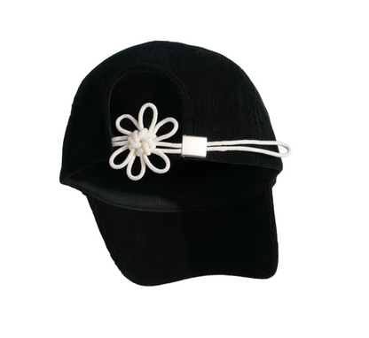韓國 ONGO Corduroy Logo Flower Cap【ON022】