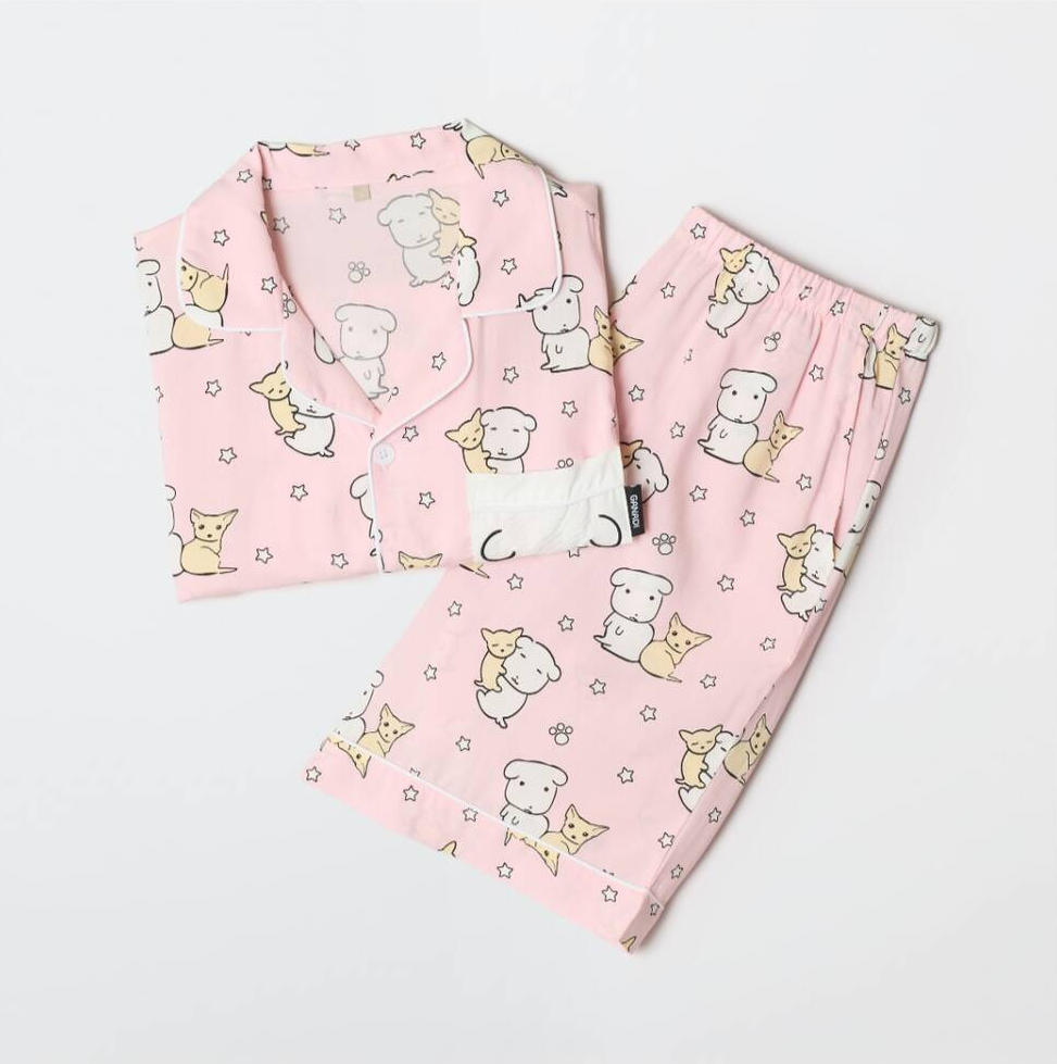 韓國 SPAO Spa Organady Short Sleeve Pajamas【SP378】