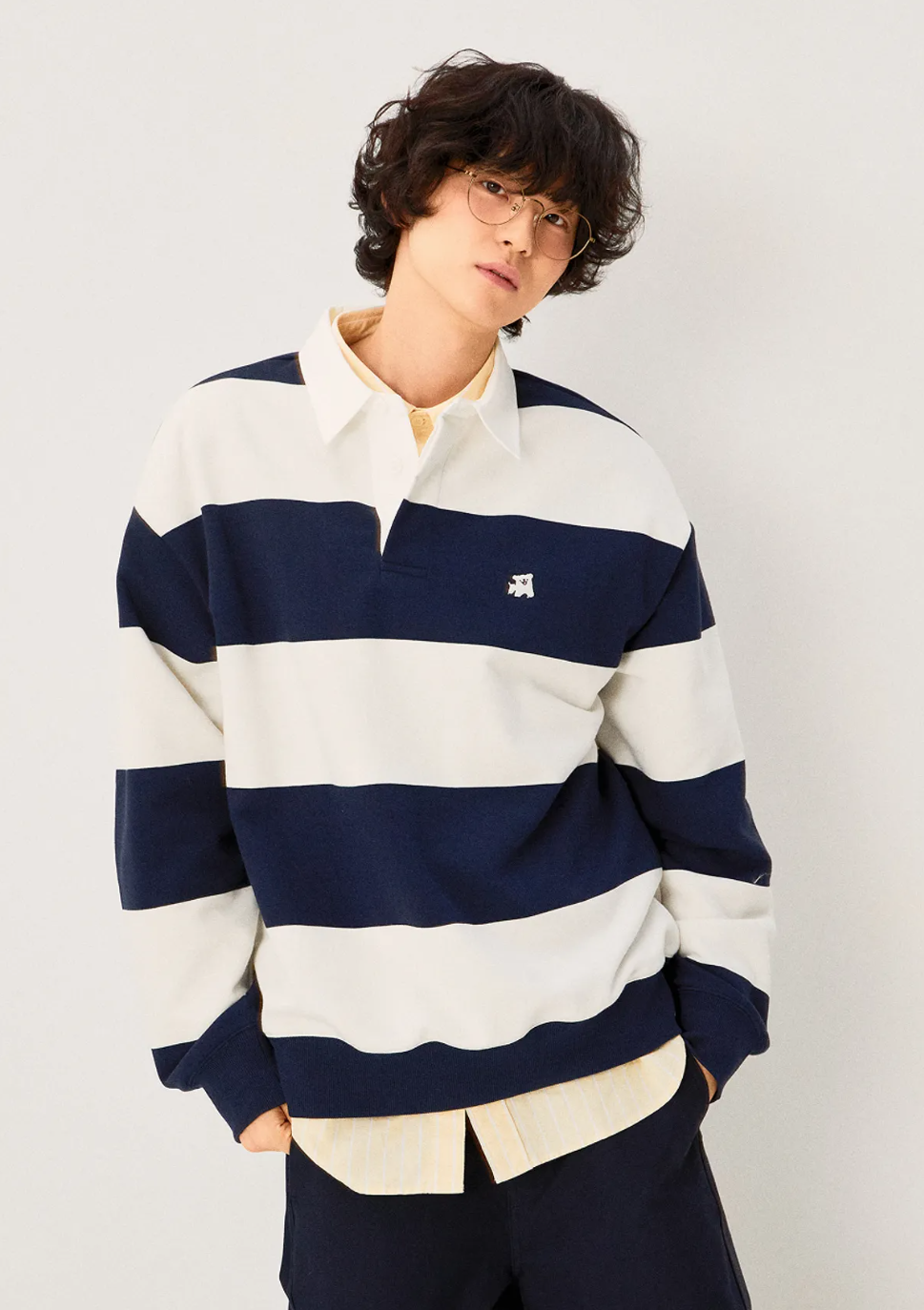 韓國 SPAO Rugby Sweatshirt【SP384】