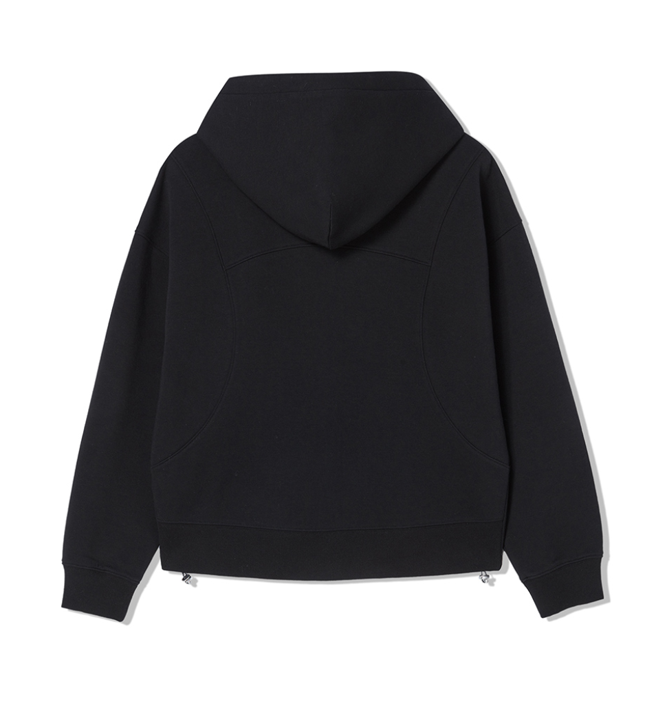 韓國 Lifework Women's Curved Hipdog Wappen Hooded Zip-up【SC144】