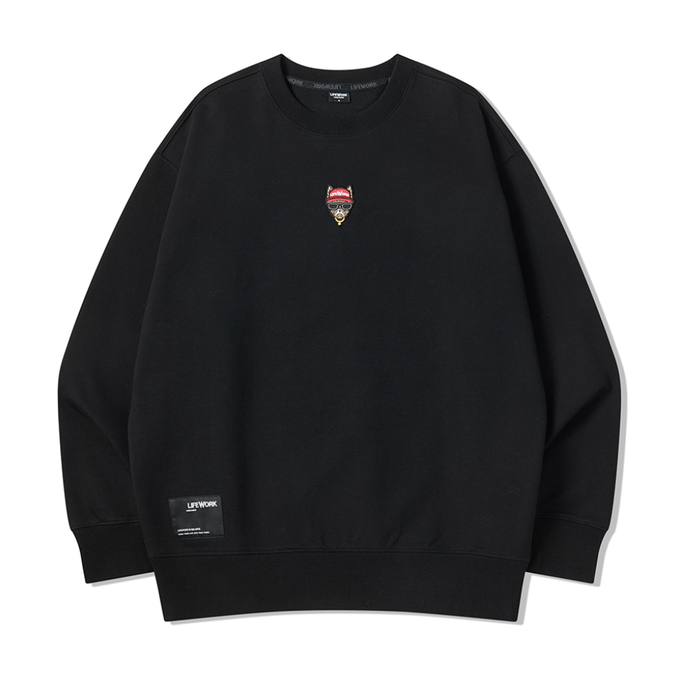 韓國 Lifework Small hip dog embroidery T-Shirt【SC147】