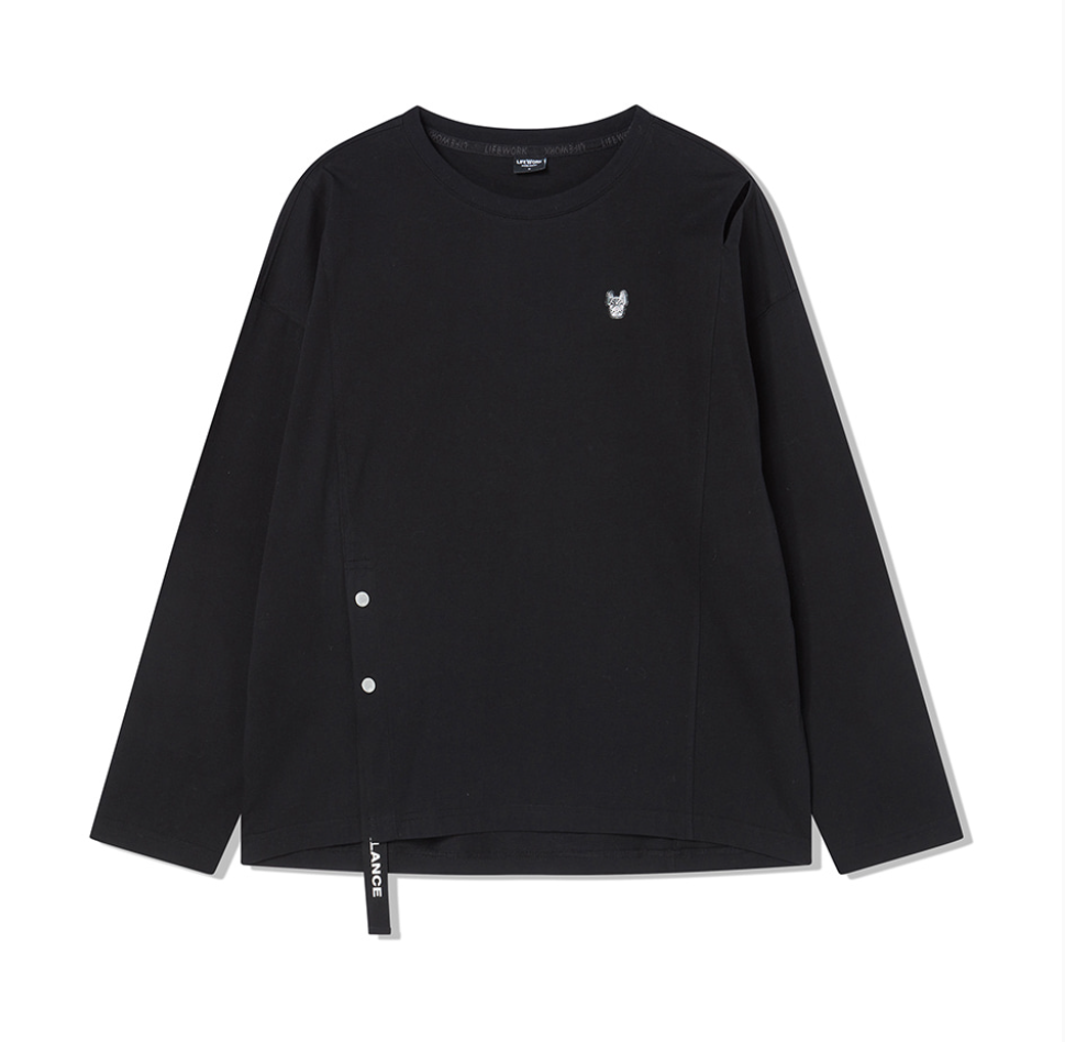 韓國 Lifework Women's Tape Silk Long Sleeve T-Shirt【SC152】