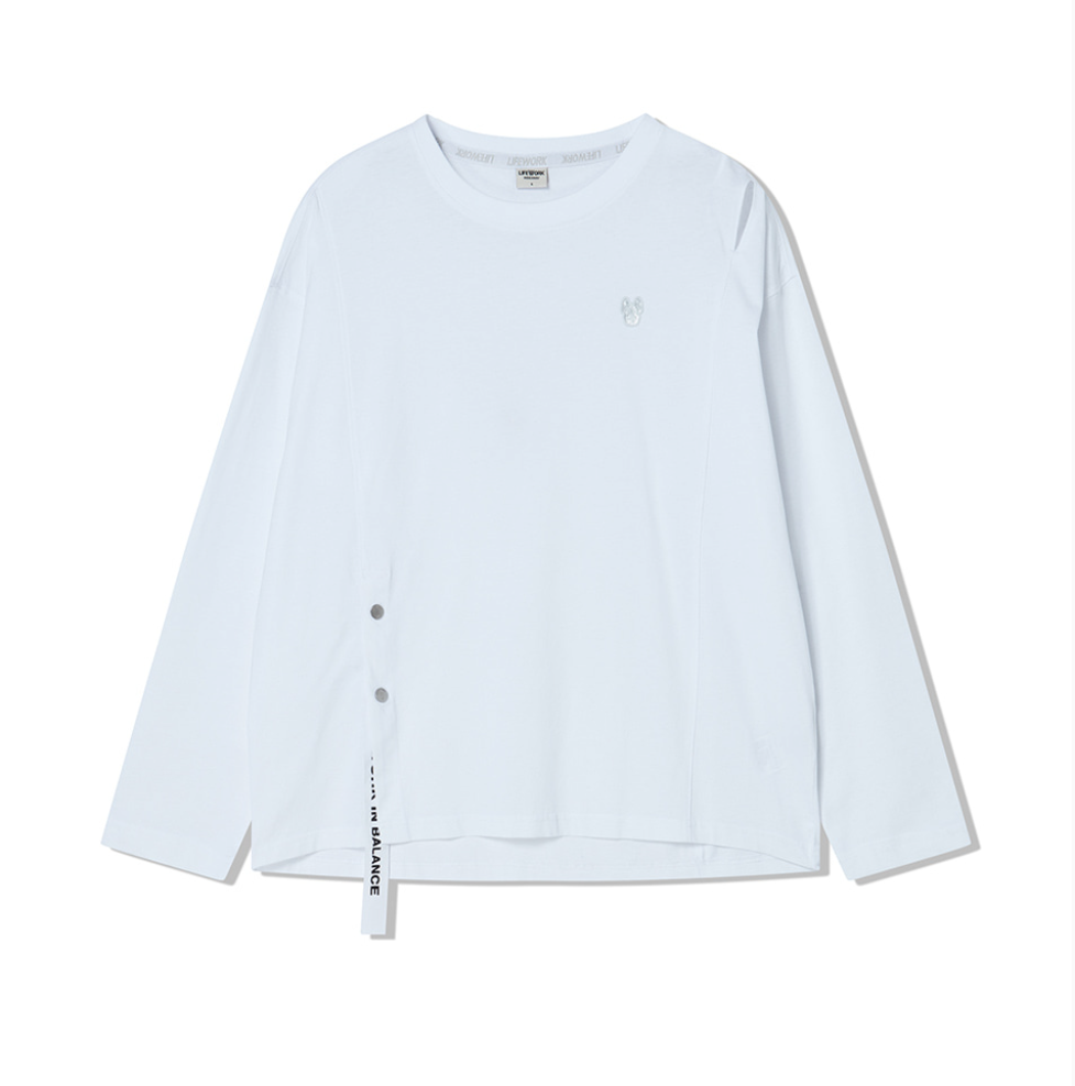 韓國 Lifework Women's Tape Silk Long Sleeve T-Shirt【SC152】