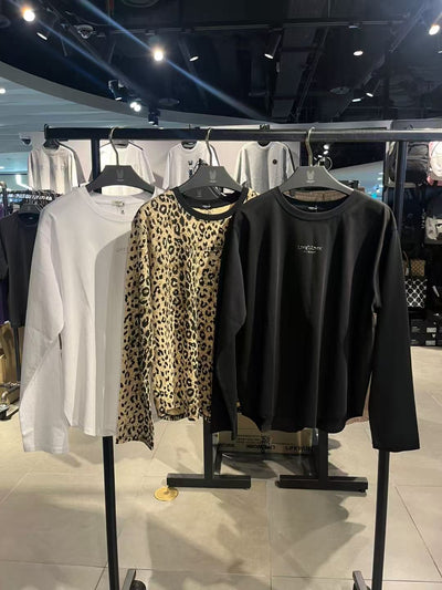 韓國 Lifework Women's High Frequency Logo Lettering Long-Sleeved T-Shirt【SC153】