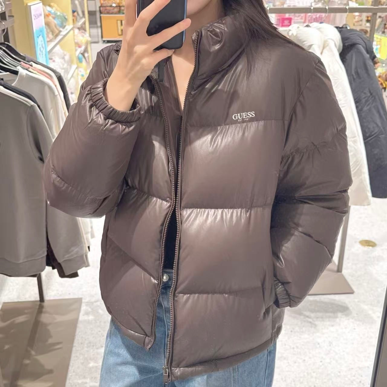 韓國 Guess Basic Puffer (鴨絨)【GU021】