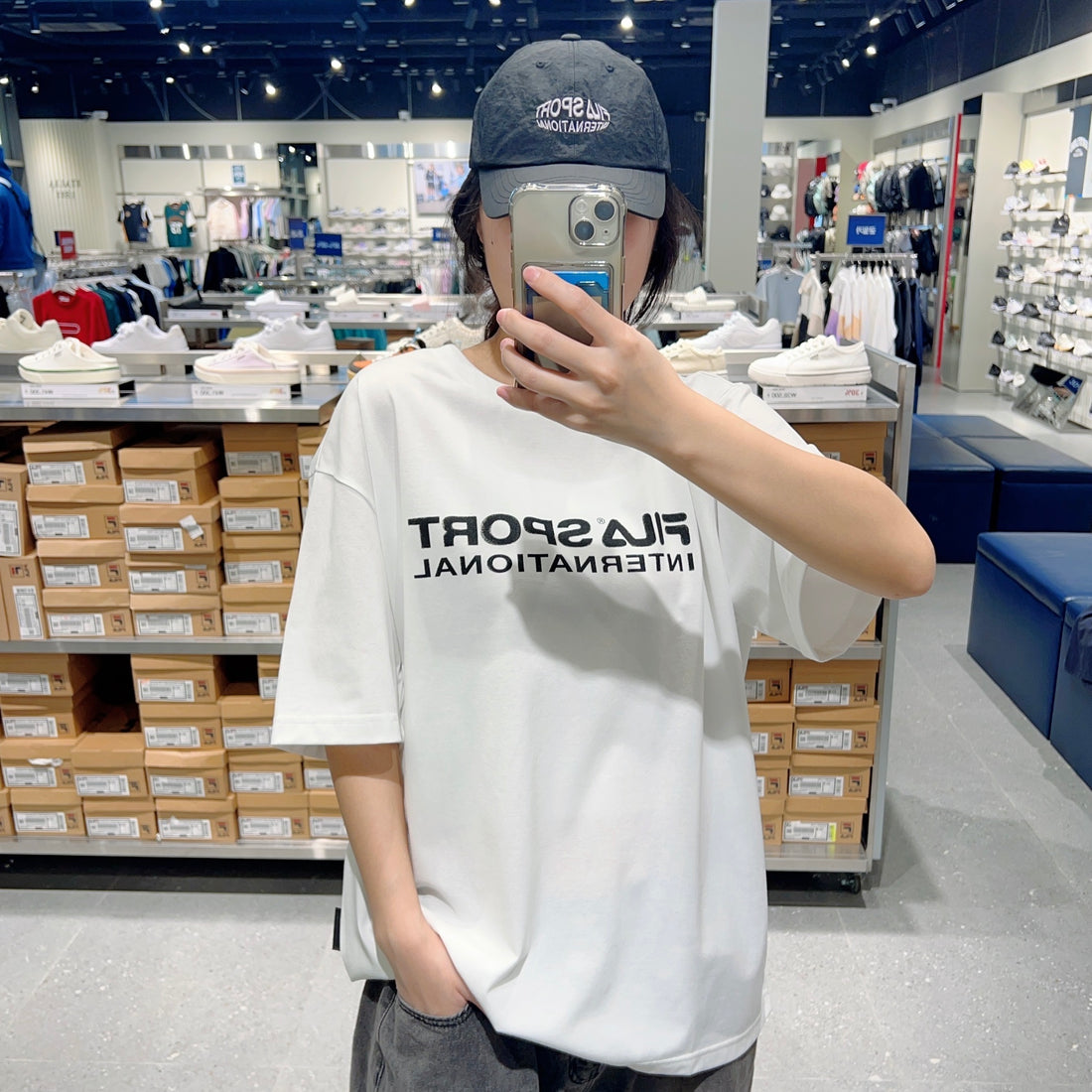 韓國 FILA Big Logo Short Sleeve T-shirt【FA299】