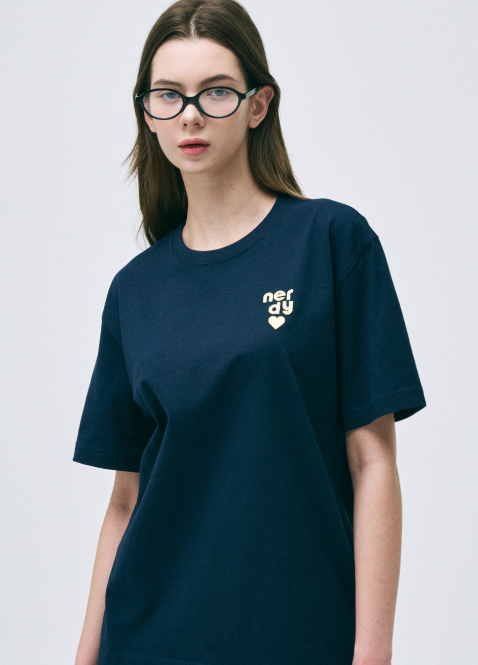 韓國 Nerdy Heart Logo S/S T-Shirt【NY031】