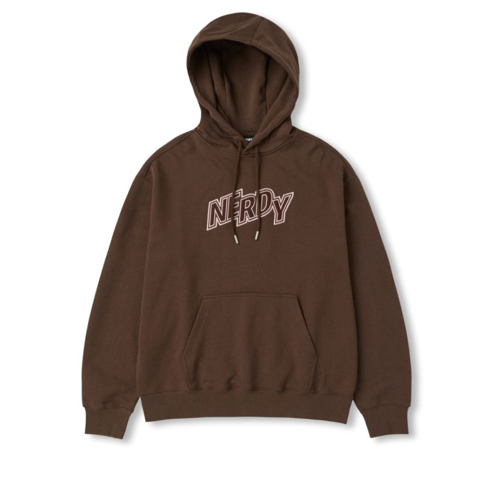 韓國 Nerdy Zigzag Logo Pullover Hoodie【NY044】