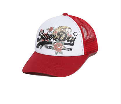 韓國 Superdry Tiger Mesh Print Trucker Ball Cap【SU086】