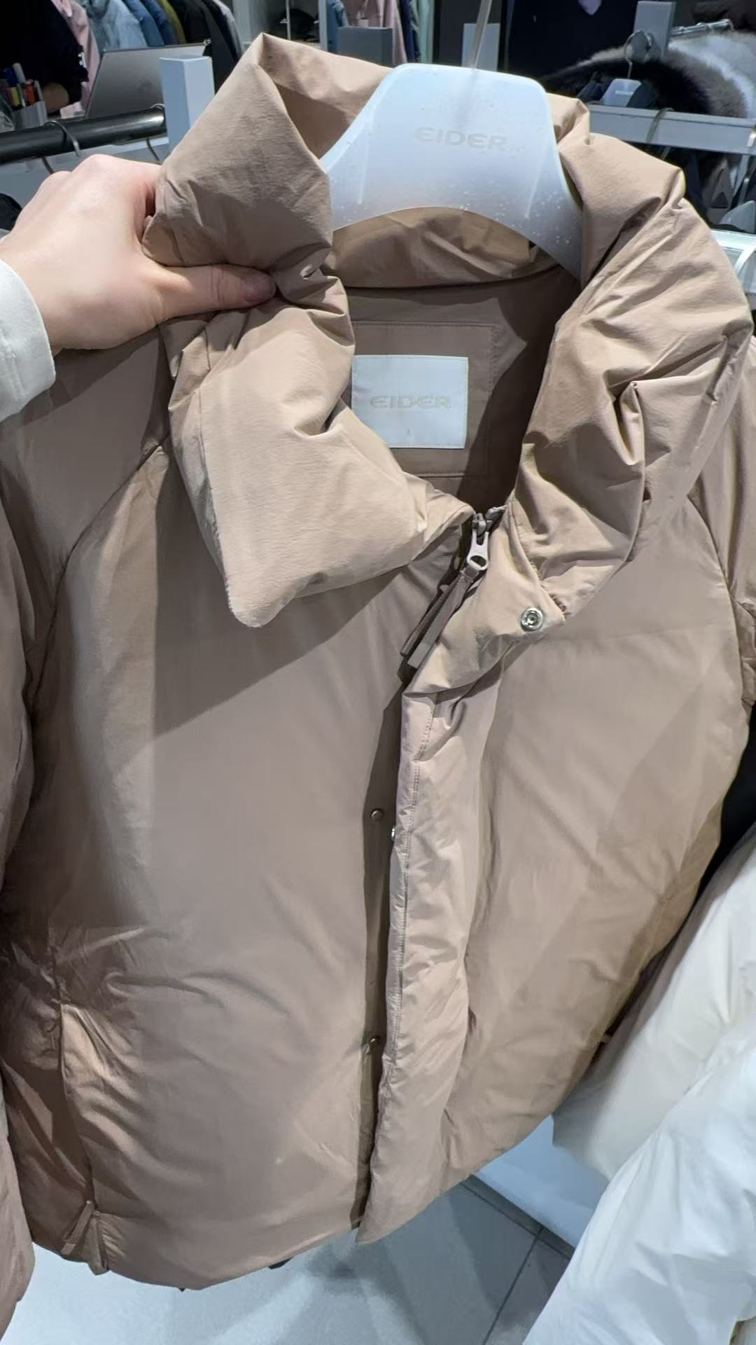 韓國 Eider Women's Cashmere Short Coat Down Jacket (鵝絨+羊毛)【ER113】