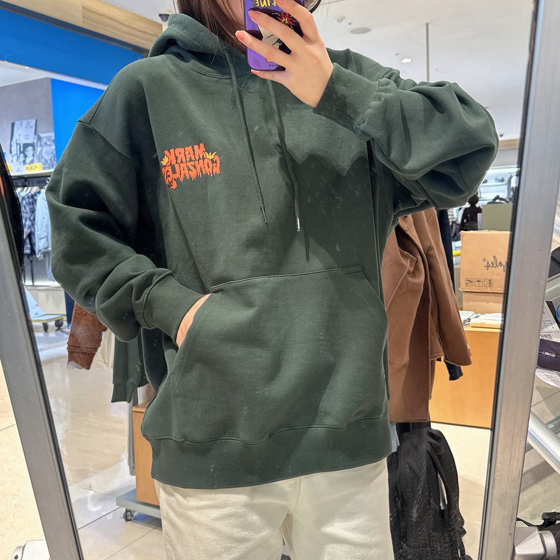 韓國 Mark Gonzales Halloween Pumpkin Graphic Sweat Hoodie【MG193】