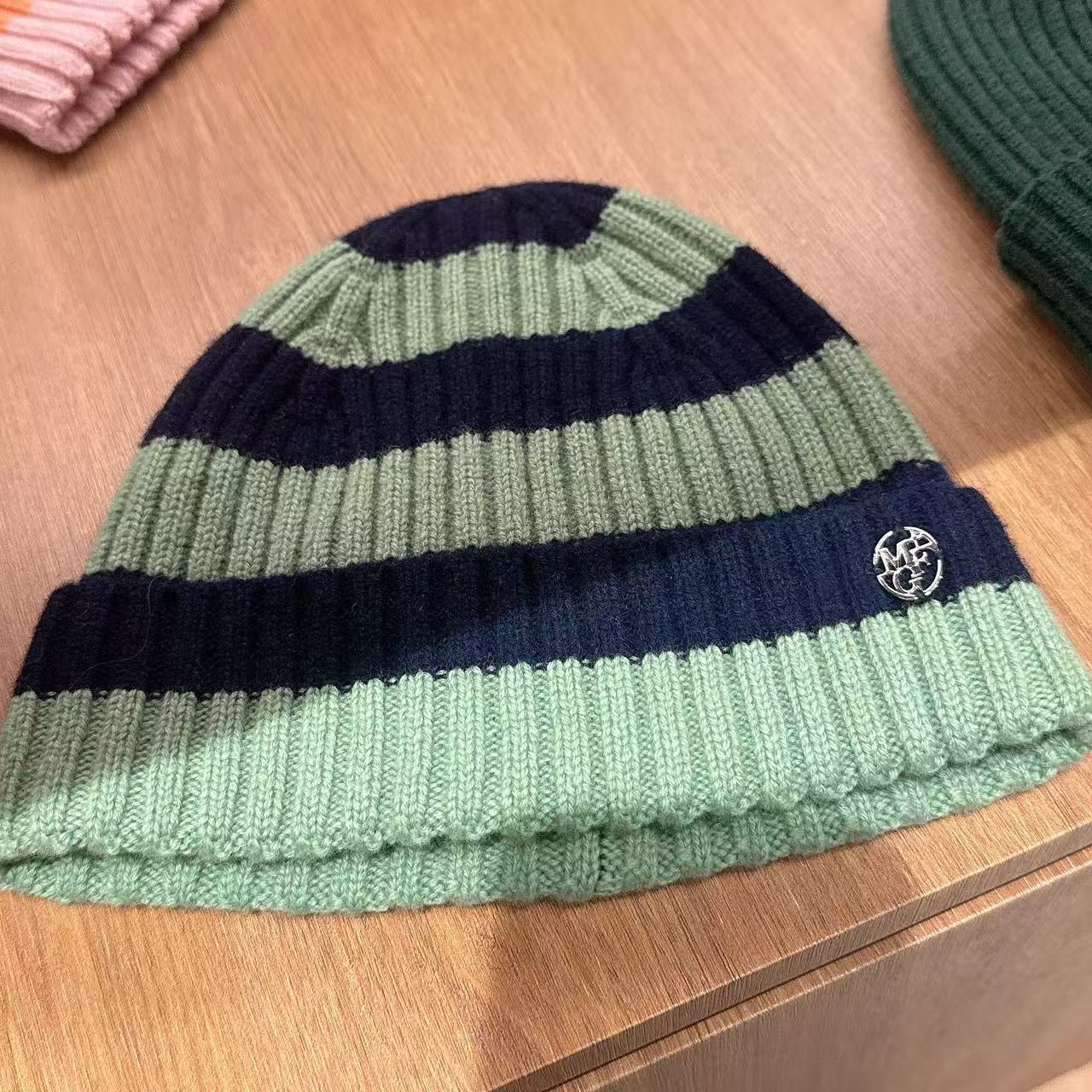 韓國 Marithe Francois Girbaud Enfant Color Block Beanie【MF783】