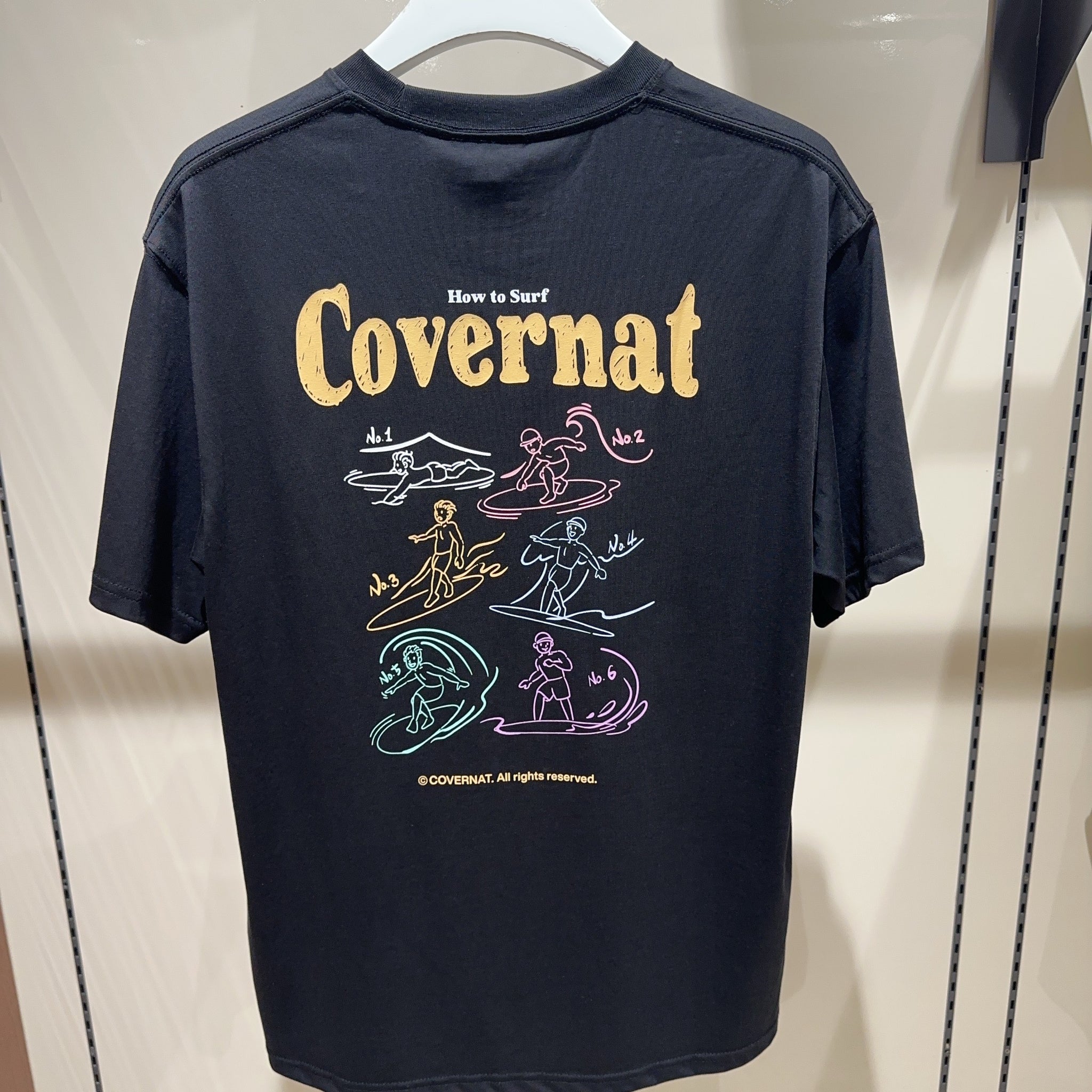 韓國 Covernat Cool Cotton Surfing Motion Graphic T-Shirt【CO066】