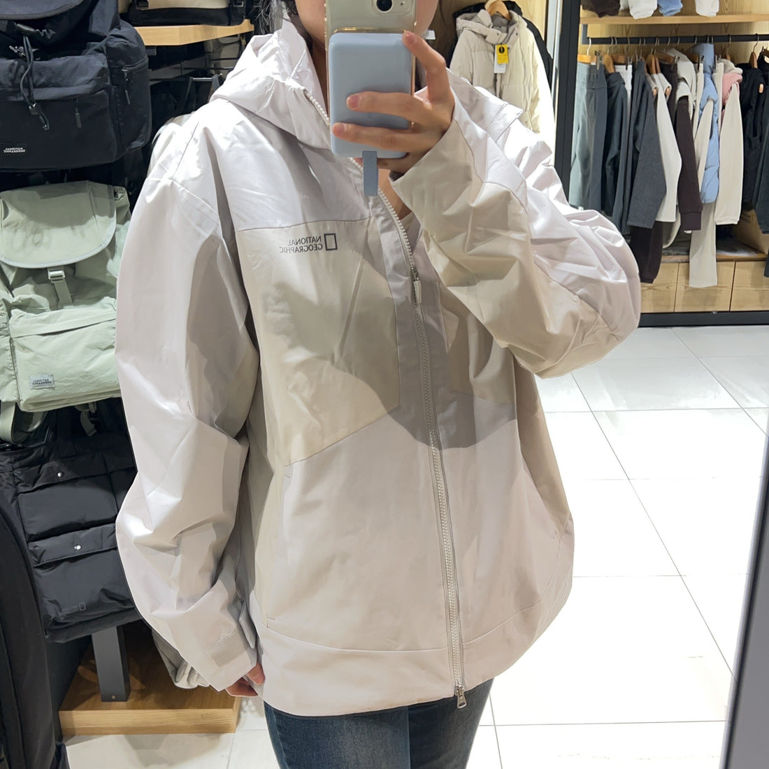 韓國 National Geographic Acela Colorblock Detachable Hood Jacket【NG274】
