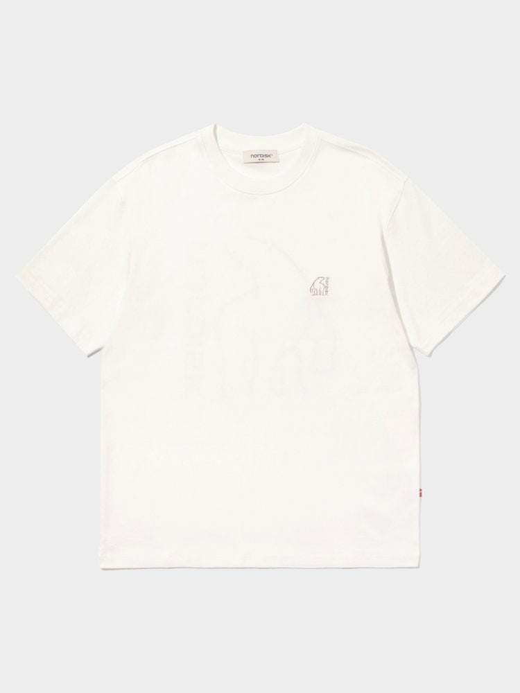 韓國 Nordisk Big Polar Bear Back Heavyweight Short Sleeve T-Shirt【NK005】