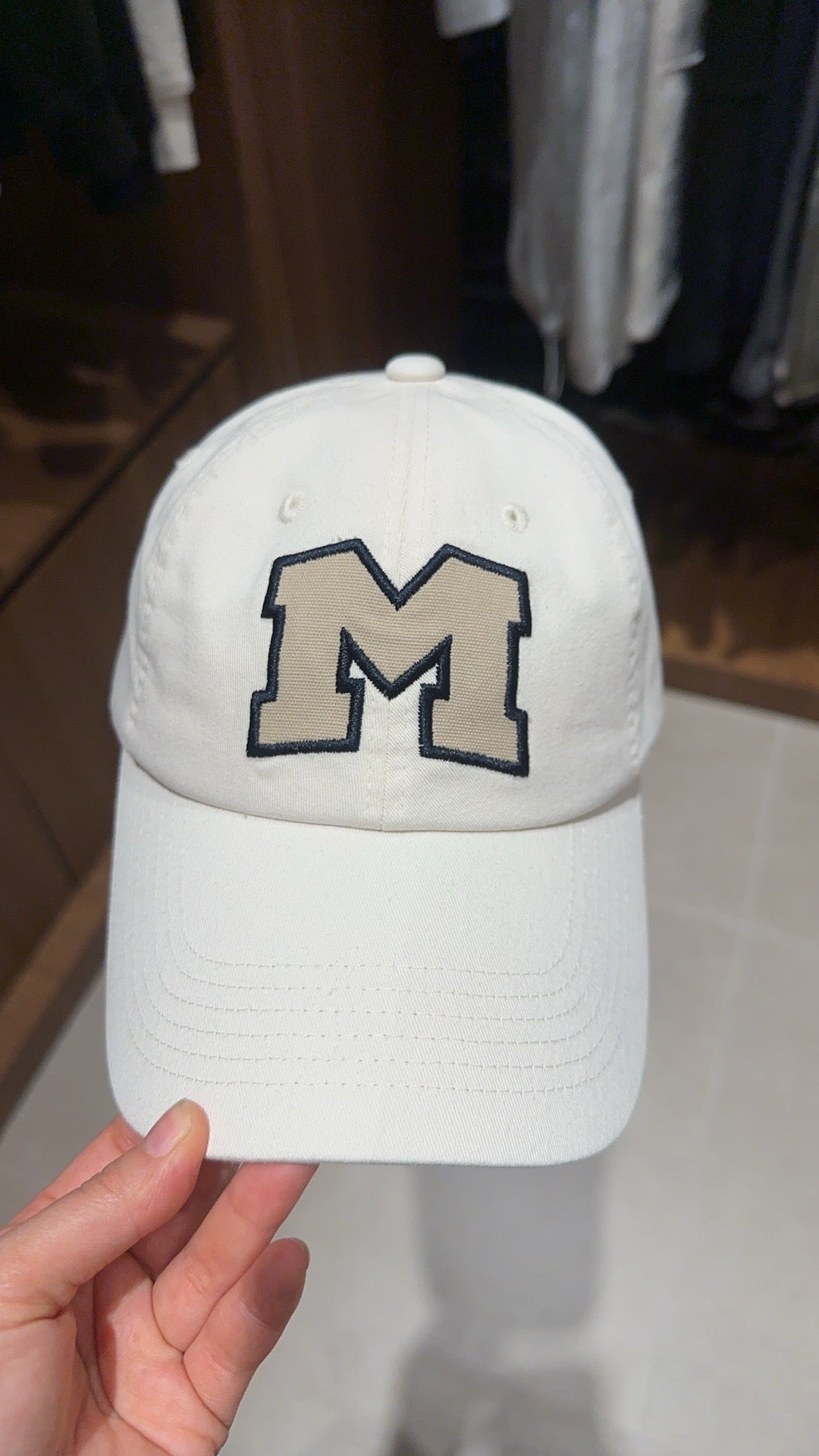 韓國 Marithe Francois Girbaud M LOGO APPLIQUE CAP【MF425】