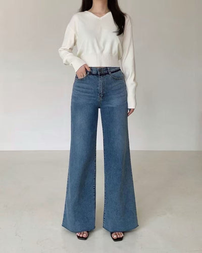 韓國 HowLuk 牛仔褲 刷薄毛 (冬季款)【H2506_2】