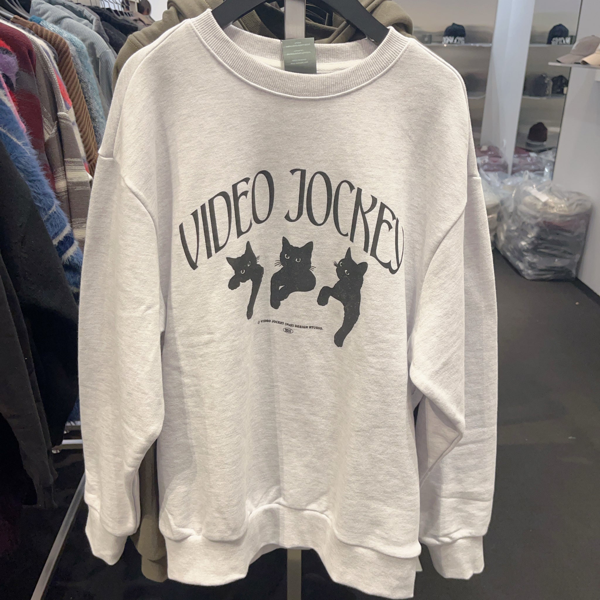 韓國 Video Jockey NYANG NYANG NYANG SWEAT SHIRTS【VJ001】 - STT Mall HK 靚太網購